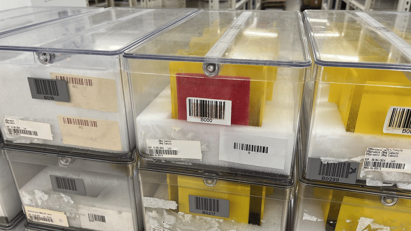 medication box labelling